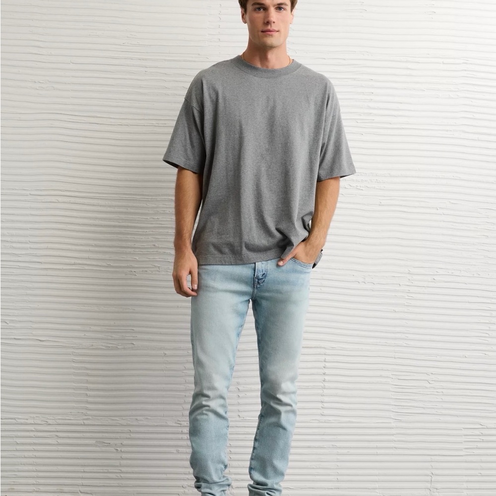 AE AirFlex+ Athletic Fit Jean Men's Light Blue Jeans Size 36/30